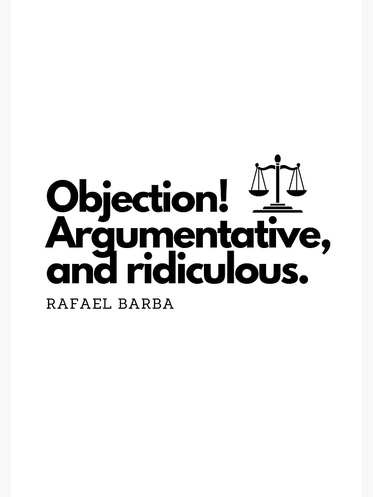 Rafael Barba Objection Scales of Justice