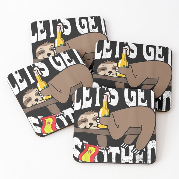 Item preview, Let's Get Slothed Spanish Beer Festival Party Men Women Fun  designed and sold by ThomasYounga.