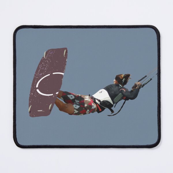 Item preview, Kiter Action Freestyle Kitesurfer Color Illustration designed and sold by taiche.