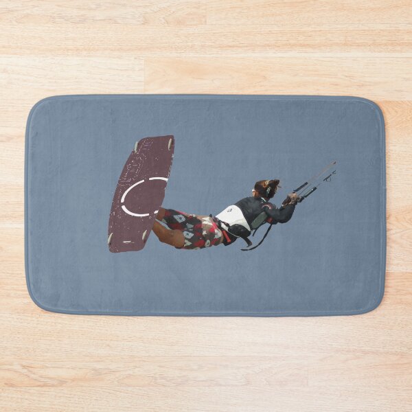 Item preview, Kiter Action Freestyle Kitesurfer Color Illustration designed and sold by taiche.