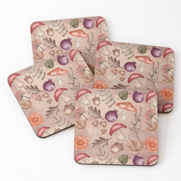 Item preview, Earthy, mushroom fungus print with a woodland theme designed and sold by The Quaint and Quirky.