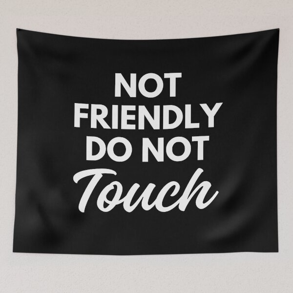 Item preview, Not friendly do not touch designed and sold by Comfy Creations.