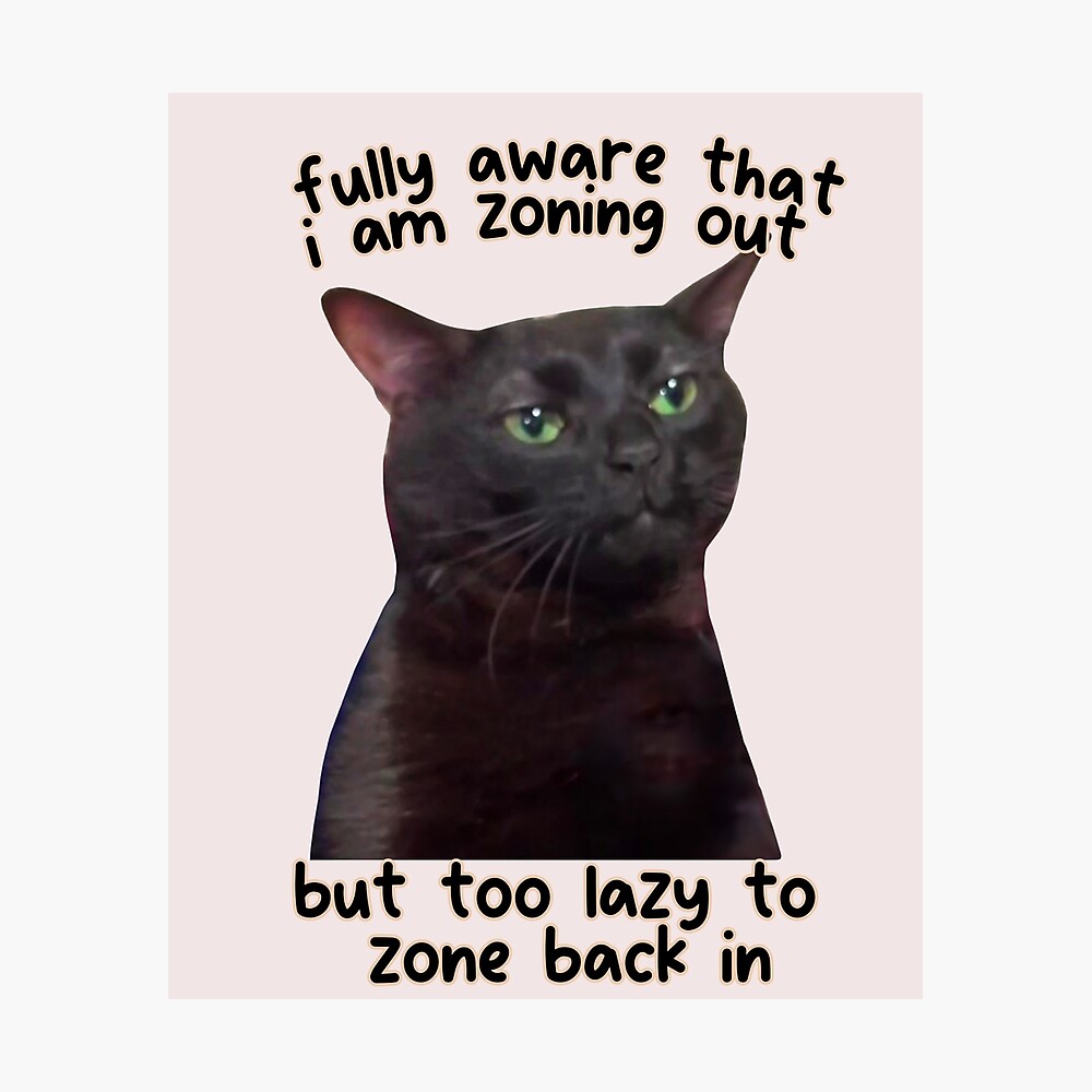 Zoned out black cat Funny cat meme, black cat meme, Thinking cat, 