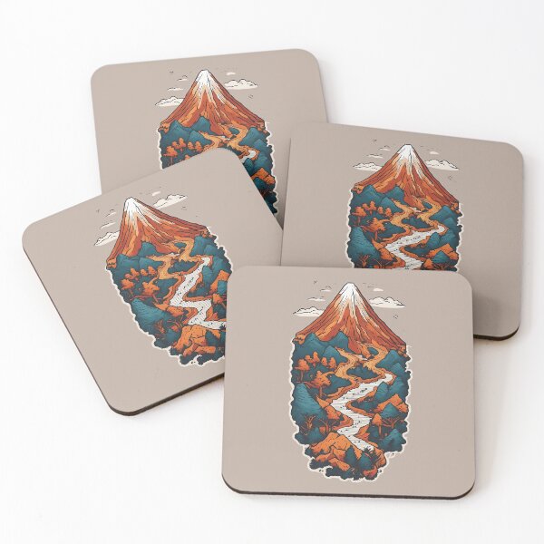 Item preview, a mountain with a river running through it designed and sold by Keith Fraley.