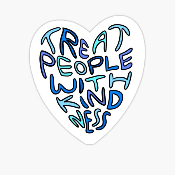 Item preview, treat people with kindness  designed and sold by AurorazDesign.