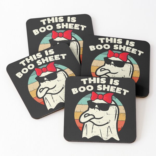 Item preview, This Is Boo Sheet Ghost Retro Halloween designed and sold by mainana78.