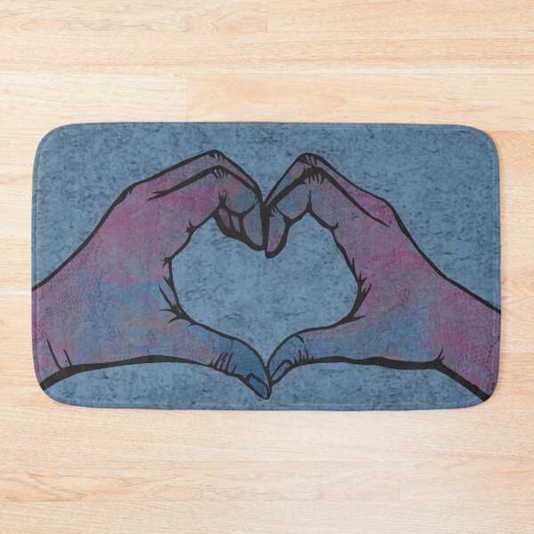 Item preview, Heart Hands on Blue Background designed and sold by m2inspiration.