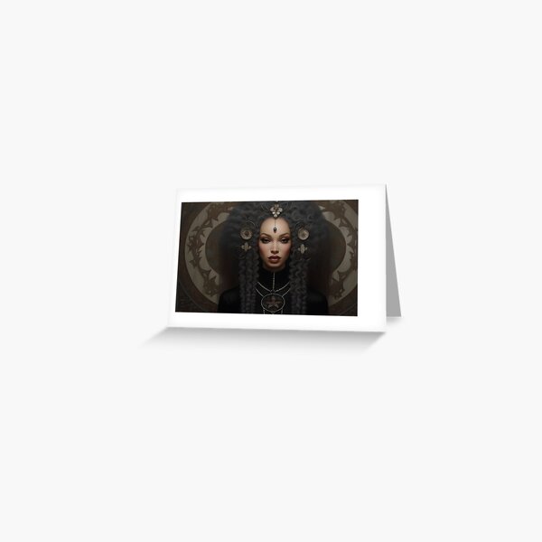 Black Art-Beautiful Images of Black Culture-She Kneels Greeting Card