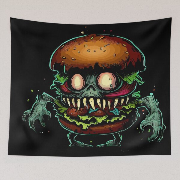 Item preview, Spooky zombie Hamburger designed and sold by TomFrontierArt.