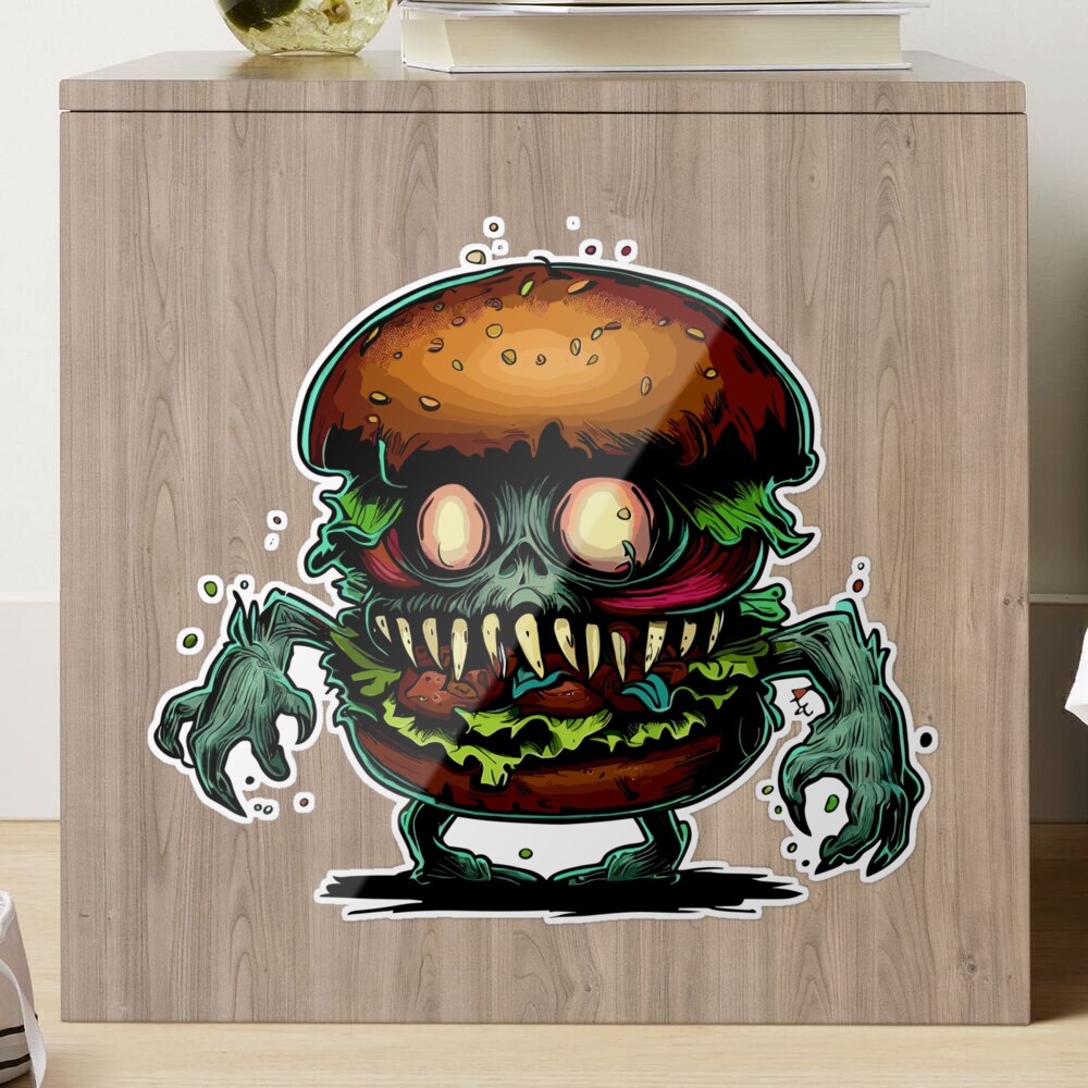 Spooky zombie Hamburger