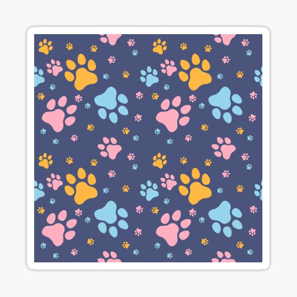 Item preview, Pawprint pattern for male or female dog designed and sold by ChickNickStudio.