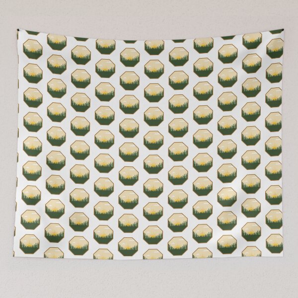 Item preview, Bordered Sunrise in the Woods designed and sold by LittleCabinLife.