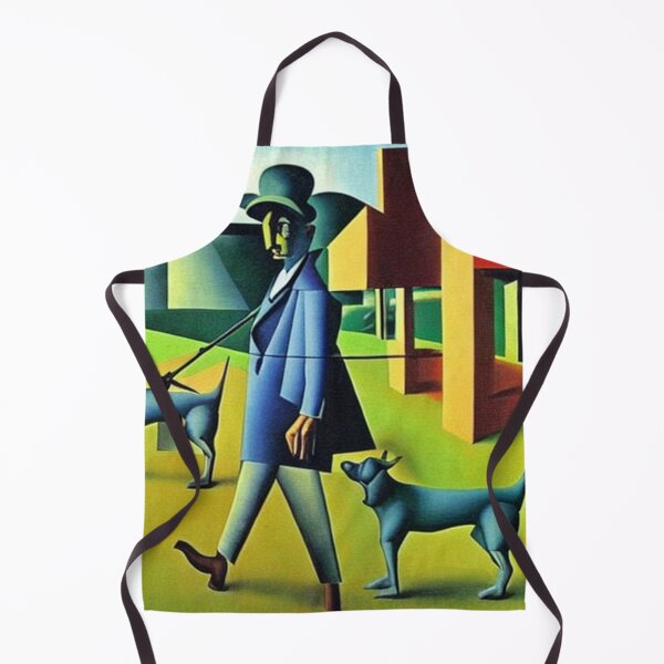 Item preview, Dog walking man in park designed and sold by George Hutton Hunter.