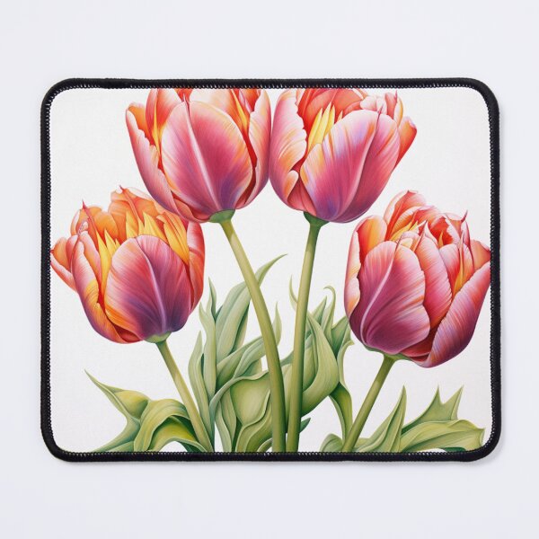 Item preview, Four red Tulip designed and sold by Madeby-JudyBoo.