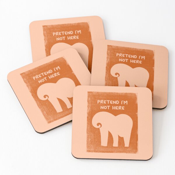Item preview, Pretend I'm not here - Grunge Elephant in the room - Nº 13F designed and sold by Bauani.
