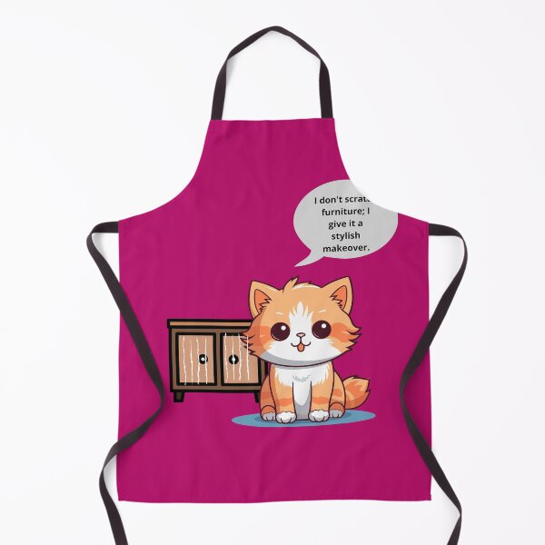 Item preview, Cute cat scratching furniture designed and sold by Spartan19.
