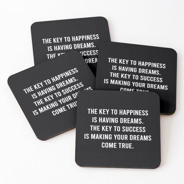 Item preview, The Key To Happiness Is Having Dreams. The Key To Success Is Making Your Dreams Come True. 	 designed and sold by vwnmjxicvl42.