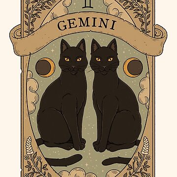 Artwork thumbnail, Gemini - Cats Astrology by Thiago Corrêa