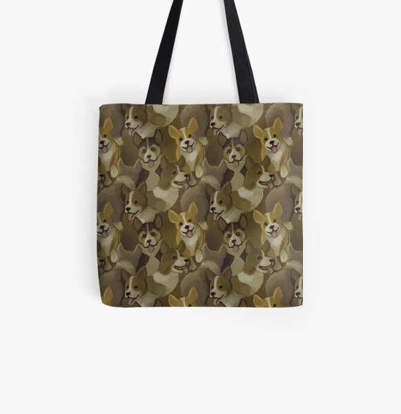 Corgi Swarm All Over Print Tote Bag