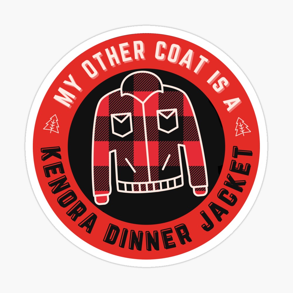 My Other Coat is a Kenora Dinner Jacket Pin for Sale by antiskub