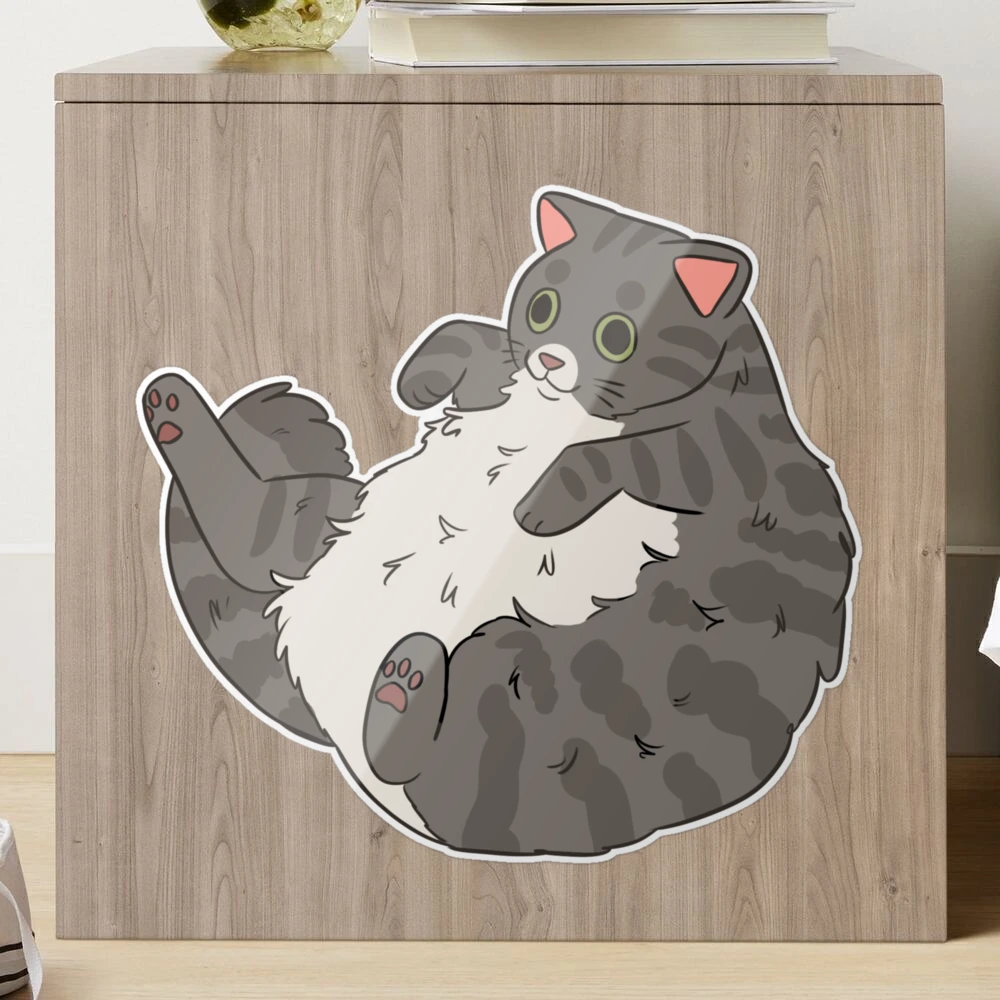 Scrungey Cat Sticker for Sale by fatfatpankocat in 2023