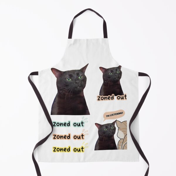 Item preview, Zoned out black cat Funny cat meme, black cat meme, Thinking cat PACK designed and sold by LoveYaToo.