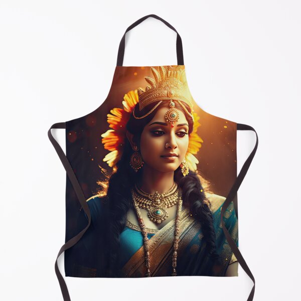 Item preview, Beautiful Hindu Goddess Shakti Digital Art Portrait - Divine Elegance designed and sold by All Souls Dream.