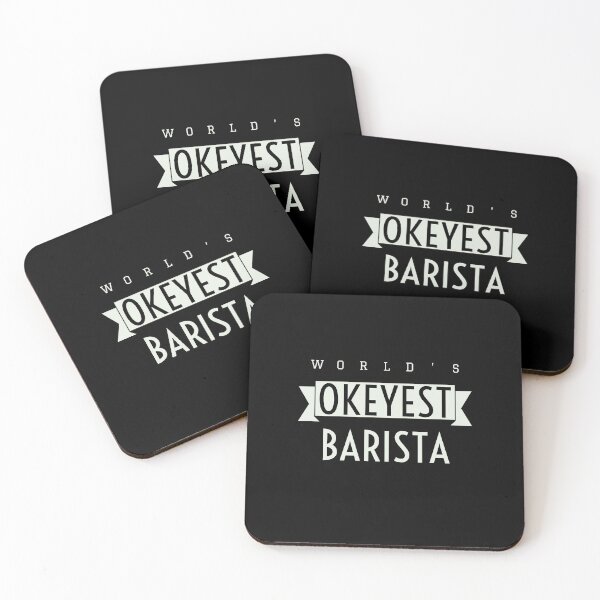 Item preview, Worl's Okayest Barista  - Barista/Coffeelover designed and sold by Sutra-Lotus-Co.