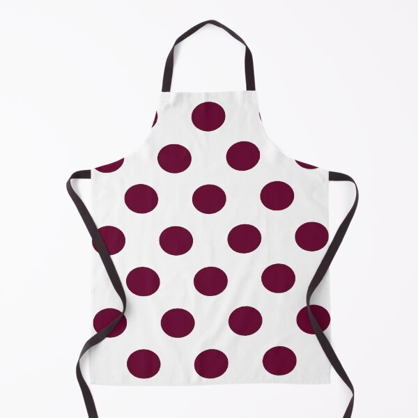 Item preview, Large BURGUNDY RED and WHITE POLKA DOTS designed and sold by RachelMacht.