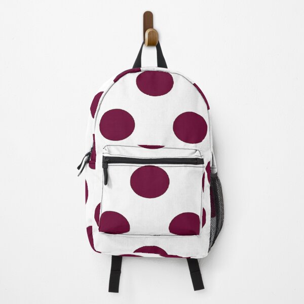 Item preview, Large BURGUNDY RED and WHITE POLKA DOTS designed and sold by RachelMacht.