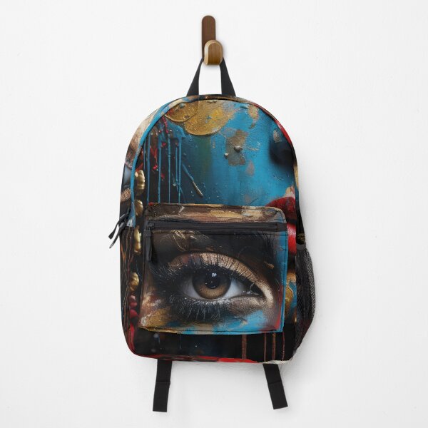 Item preview, Blue Goddess Kali Modern Art Portrait - Contemporary Spiritual Expression designed and sold by All Souls Dream.