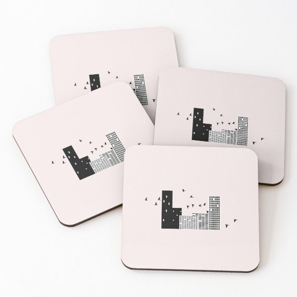 Item preview, City covered with birds designed and sold by PanCali.