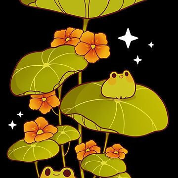 Artwork thumbnail, Froggies on watercress by Rihnlin