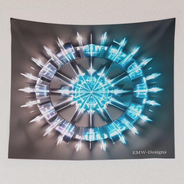 Item preview, Icicle-like glowing mandala designed and sold by DieKuenstlerei.