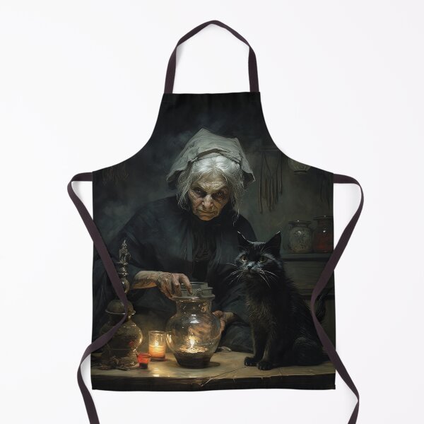 Item preview, Old Witch with her Black Cat designed and sold by Nabucodonoshop.