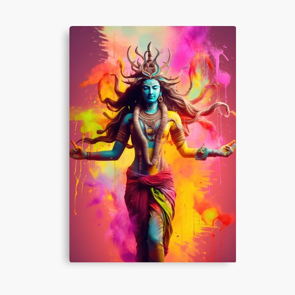 Item preview, Shakti Shiva Modern Digital Painting - Sacred Union of Divine Energies designed and sold by All Souls Dream.