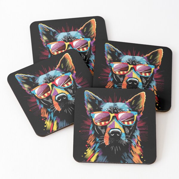 Artikelvorschau, Colorful Cool Dog (6) entworfen und verkauft von atzek.