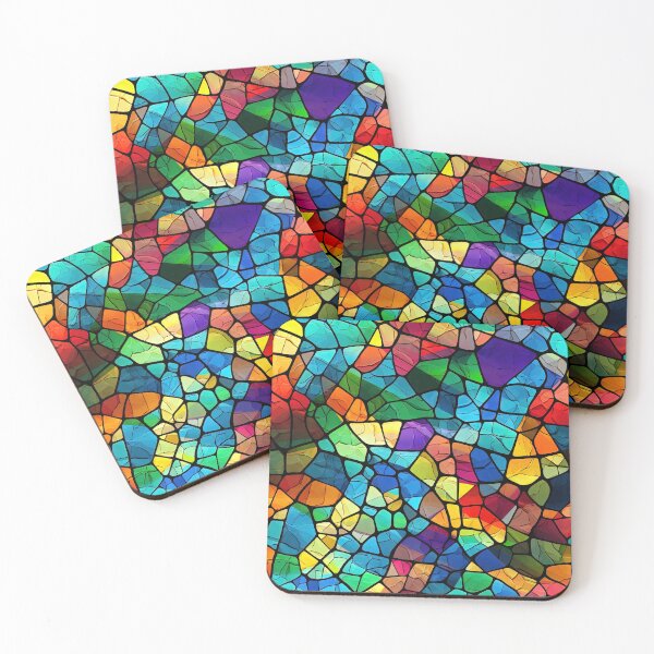 Item preview, Colourful Stained Glass Pattern background designed and sold by Graphics By Craig.