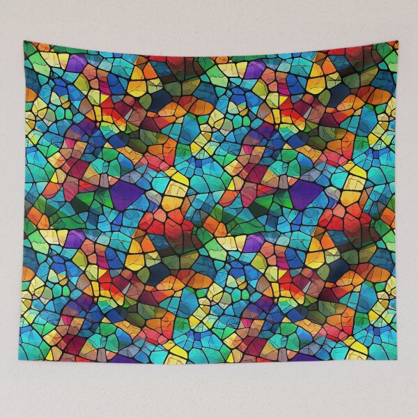 Item preview, Colourful Stained Glass Pattern background designed and sold by Graphics By Craig.