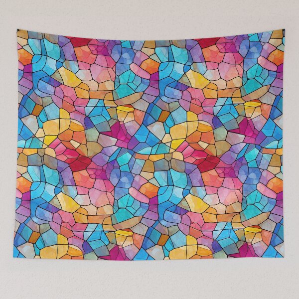 Item preview, Colourful Stained Glass Pattern background designed and sold by Graphics By Craig.