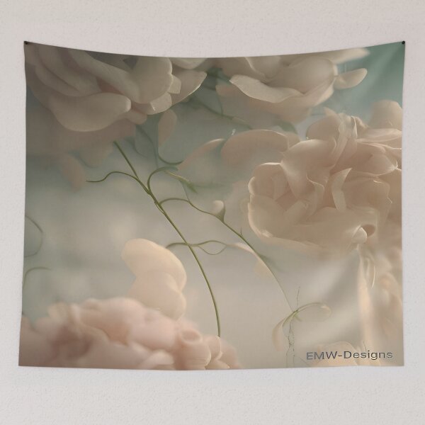 Item preview, romantic roses in cream color designed and sold by DieKuenstlerei.