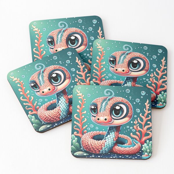 Item preview, Serpiente Cuties bajo el agua designed and sold by J-CCreations.