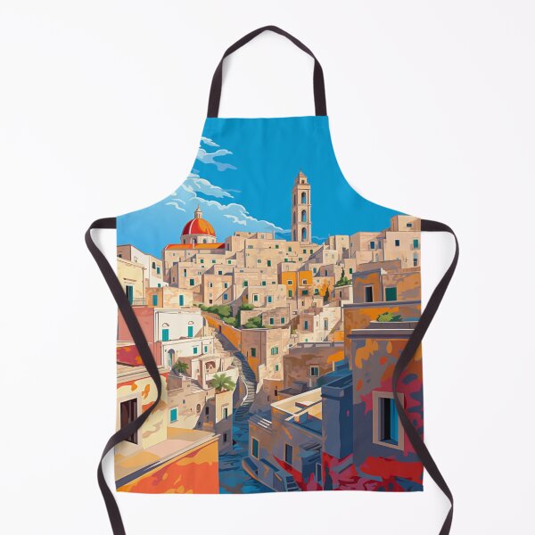Item preview, A Pop Art Travel Print of Matera - Italy designed and sold by StudioRedKoala.