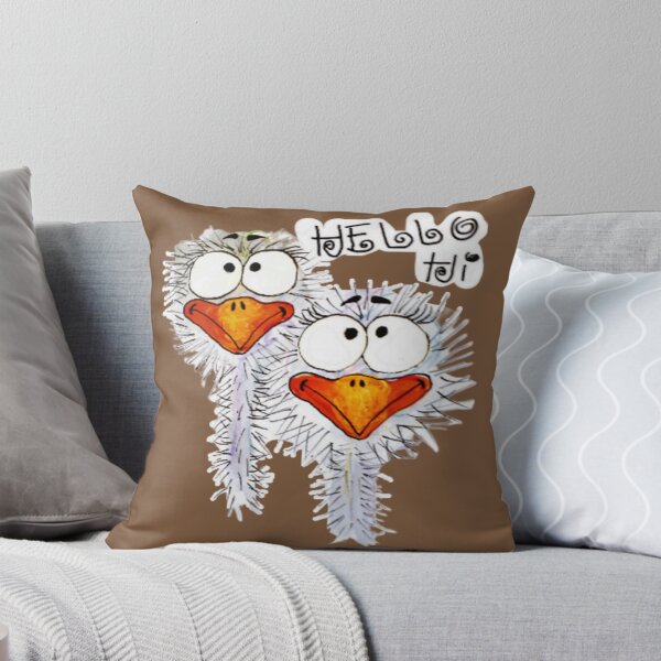 Item preview, Goofy birds saying Hello! designed and sold by RockPaperArt.