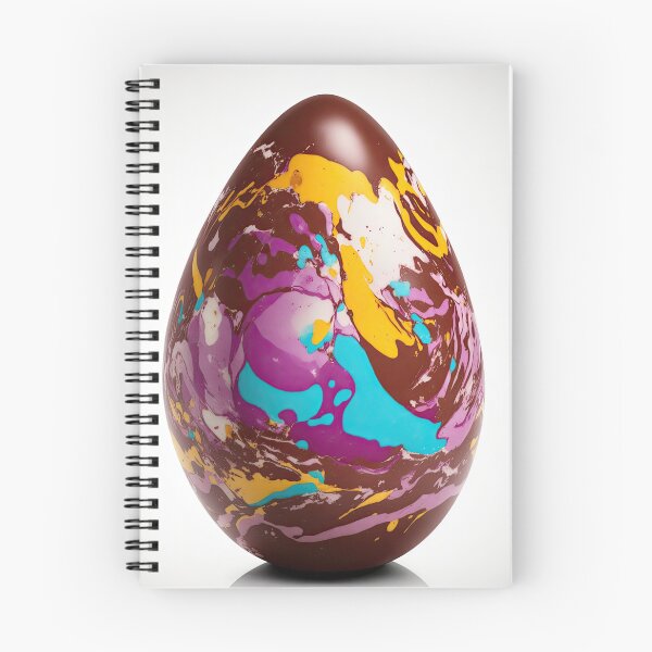 Item preview, Swirly color decorated chocolate Easter Egg designed and sold by ArtyBuys.
