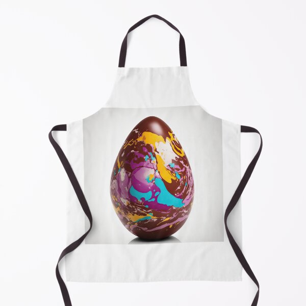 Item preview, Swirly color decorated chocolate Easter Egg designed and sold by ArtyBuys.