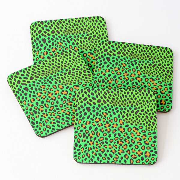 Item preview, Green and Orange Leopard Print 01 designed and sold by Artekinium.