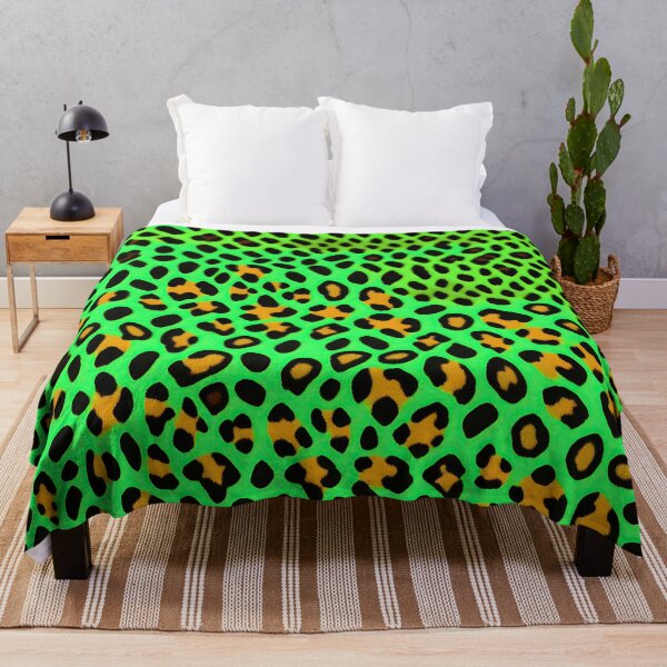 Item preview, Green and Orange Leopard Print 01 designed and sold by Artekinium.