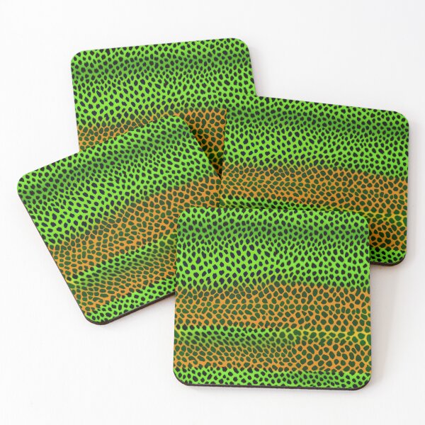 Item preview, Green and Orange Leopard Print 03 designed and sold by Artekinium.