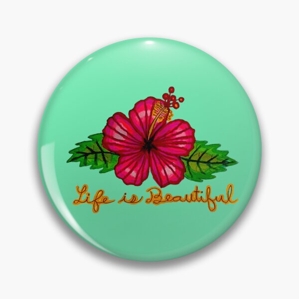 Artikelvorschau, Das Leben ist schöner Hibiskus entworfen und verkauft von Arianna Fobbs.